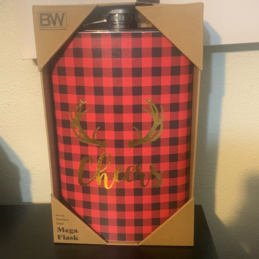 64 ounce stainless steel mega flask